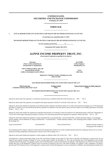 Thumbnail Alpine Income Property Trust 10-K Annual Report 