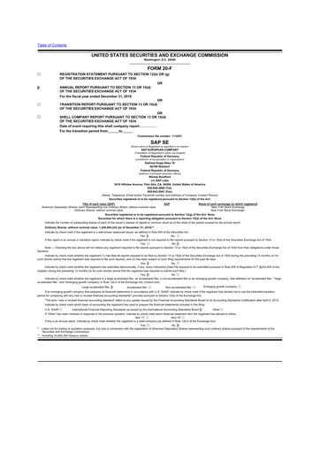 Thumbnail SAP 20-F Annual Report 2019