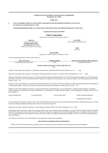 Thumbnail Vuzix
 10-K Annual Report 2019