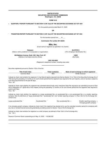 Thumbnail iBio 10-Q Quarterly Report FY 