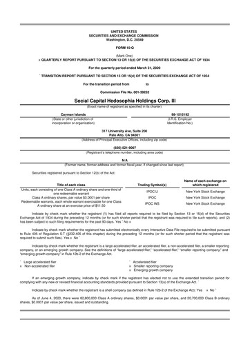 Thumbnail Clover Health Investments 10-Q Quarterly Report FY2020 