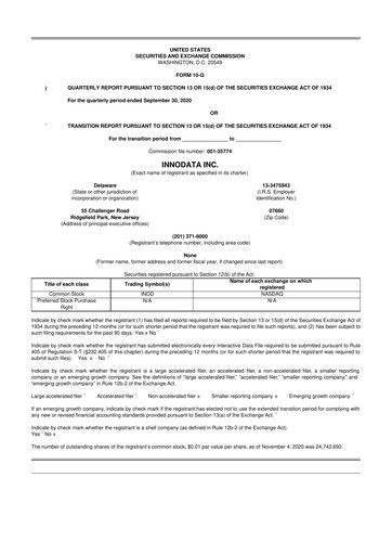 Thumbnail Innodata 10-Q Quarterly Report FY2020 
