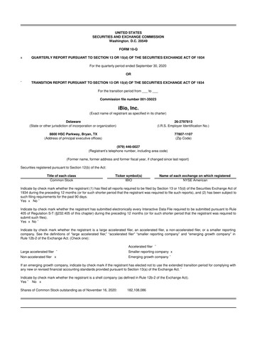 Thumbnail iBio 10-Q Quarterly Report FY 