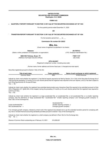 Thumbnail iBio 10-Q Quarterly Report FY 