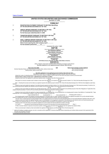 Thumbnail SAP 20-F Annual Report 2020