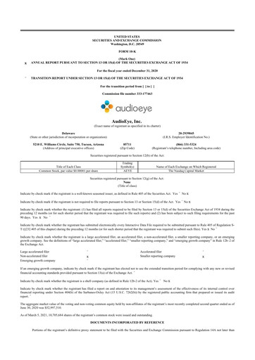 Thumbnail AudioEye 10-K Annual Report 2020