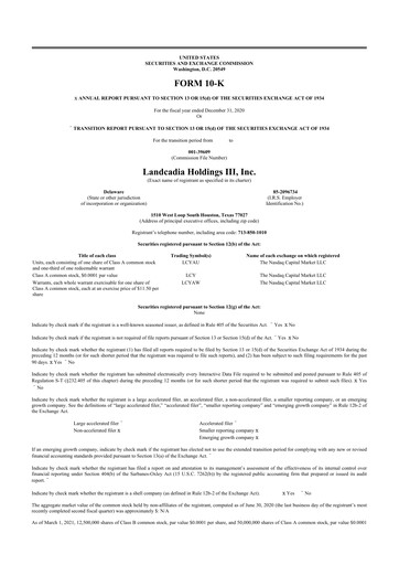 Thumbnail Hillman Solutions 10-K Annual Report 2020