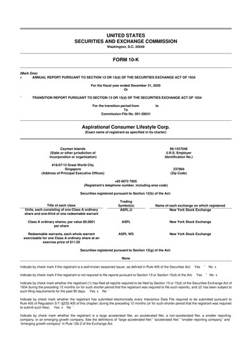 Vorschaubild Wheels Up 10-K Jahresbericht 2020