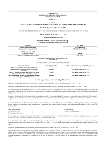 Thumbnail CompoSecure 10-K Annual Report 2020