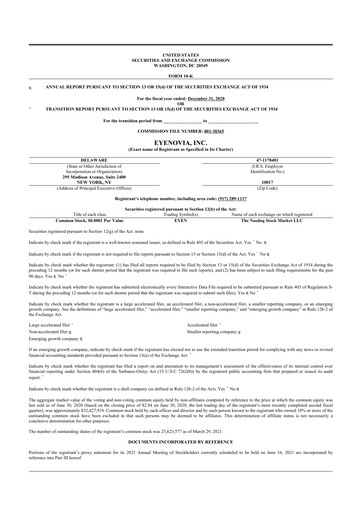 Vorschaubild Eyenovia 10-K Jahresbericht 2020