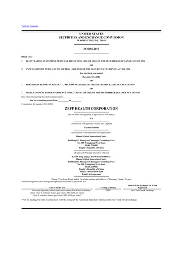 Thumbnail Zepp Health 20-F Annual Report 2020