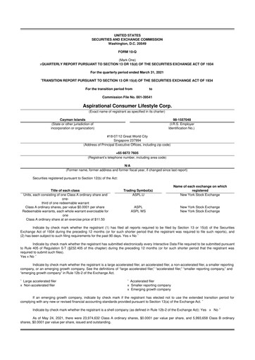 Thumbnail Wheels Up 10-Q Quarterly Report FY2021 