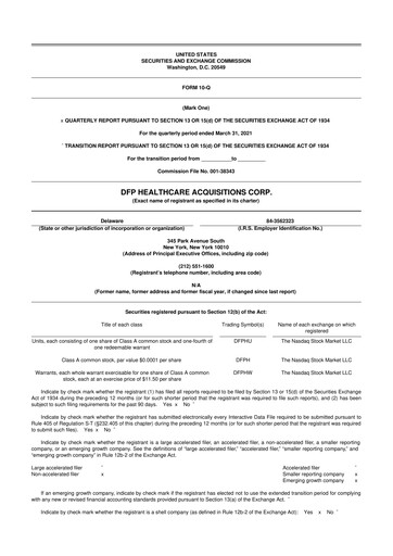 Thumbnail The Oncology Institute 10-Q Quarterly Report FY2021 