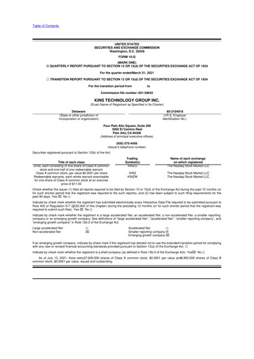 Vorschaubild CXApp 10-Q Quartalsbericht 2021 