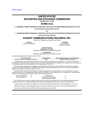 Thumbnail Cogent Communications
 10-Q Quarterly Report FY2021 
