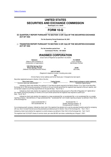 Thumbnail IRadimed 10-Q Quarterly Report FY2021 