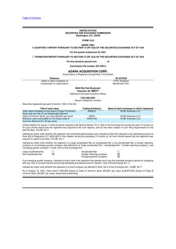 Vorschaubild Alliance Entertainment 10-Q Quartalsbericht 2021 
