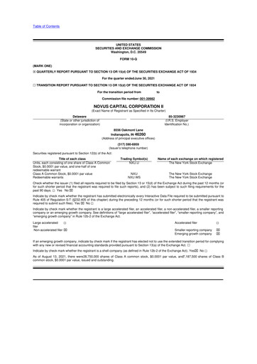 Thumbnail Energy Vault 10-Q Quarterly Report FY2021 