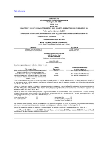 Vorschaubild CXApp 10-Q Quartalsbericht 2021 