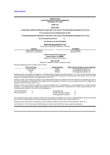 Vorschaubild Tigo Energy 10-Q Quartalsbericht 2021 