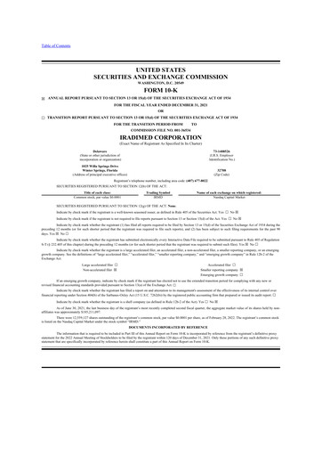 Thumbnail IRadimed 10-K Annual Report 2021