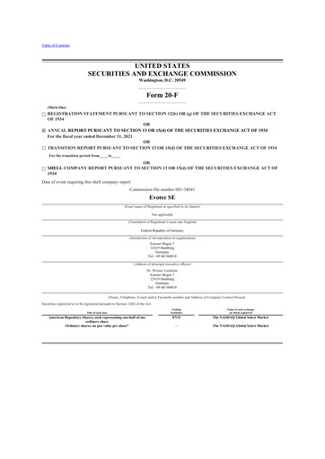 Thumbnail Evotec 20-F Annual Report 2021