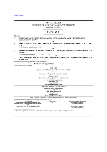 Thumbnail 111, Inc. 20-F Annual Report 2021