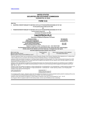 Vorschaubild Barinthus Biotherapeutics 10-Q Quartalsbericht 2022 