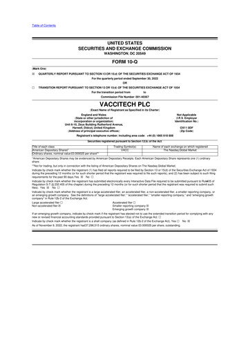 Vorschaubild Barinthus Biotherapeutics 10-Q Quartalsbericht 2022 