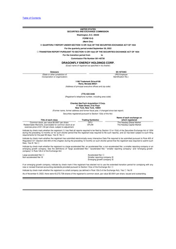 Thumbnail Dragonfly Energy 10-Q Quarterly Report FY2022 