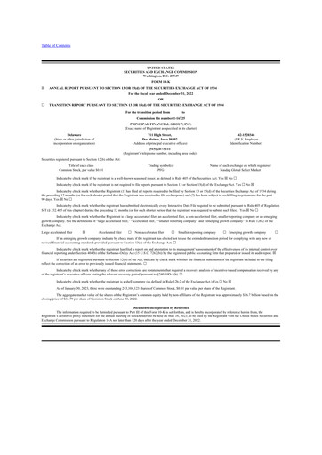 Thumbnail Principal Financial Group 10-K Annual Report 2022