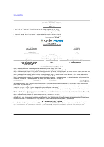 Thumbnail Solid Power 10-K Annual Report 2022