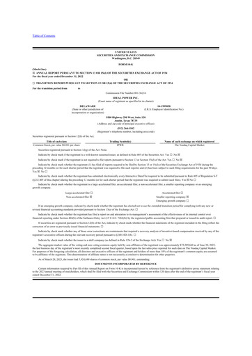 Thumbnail Ideal Power 10-K Annual Report 2022