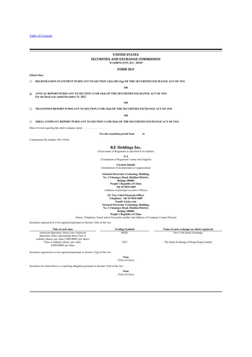 Thumbnail KE Holdings
 20-F Annual Report 2022