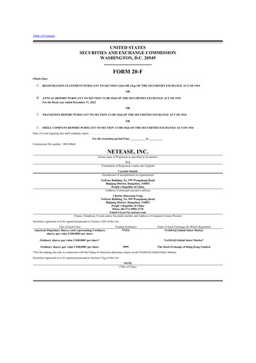 Vorschaubild NetEase 20-F Jahresbericht 2022