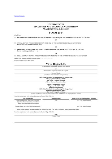 Thumbnail Yiren Digital 20-F Annual Report 2022