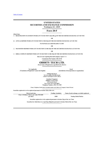 Thumbnail ODDITY Tech 20-F Annual Report 2023