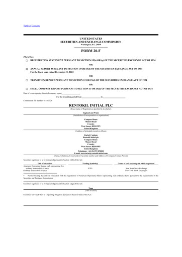 Thumbnail Rentokil Initial 20-F Annual Report 2023