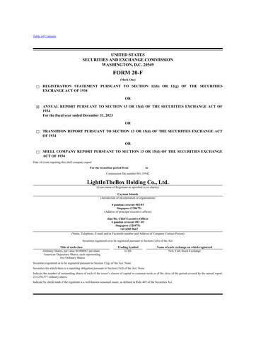 Thumbnail LightInTheBox Holding 20-F Annual Report 2023