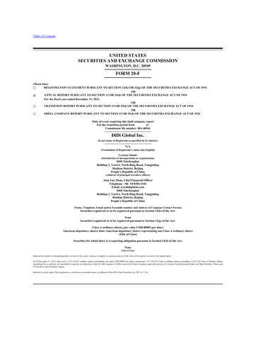 Thumbnail DiDi 20-F Annual Report 2023