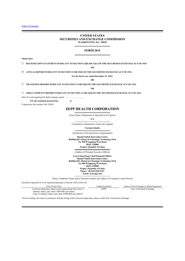 Thumbnail Zepp Health 20-F Annual Report 2023