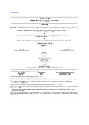 Thumbnail GDEV Inc. 20-F Annual Report 2023