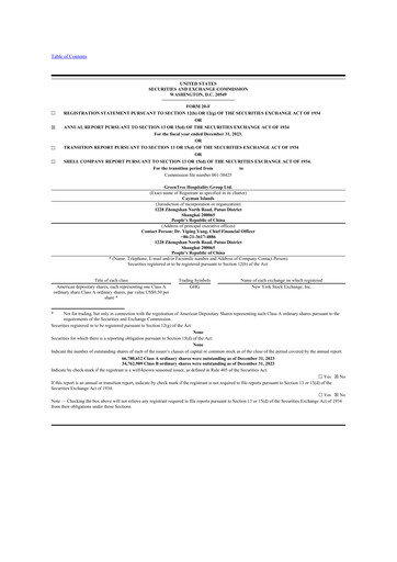 Thumbnail GreenTree Hospitality Group 20-F Annual Report 2023