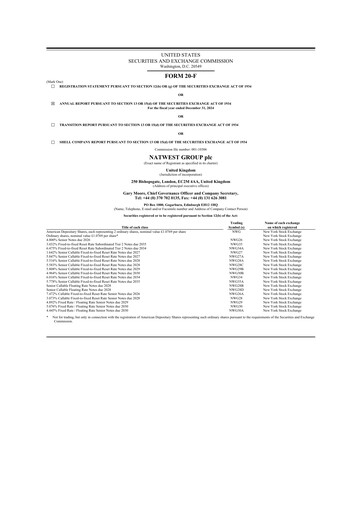 Miniature NatWest Group 20-F Rapport annuel 2024