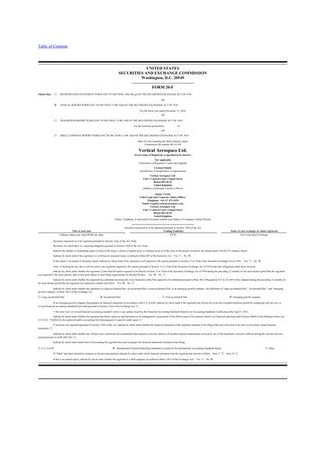 Thumbnail Vertical Aerospace 20-F Annual Report 2024