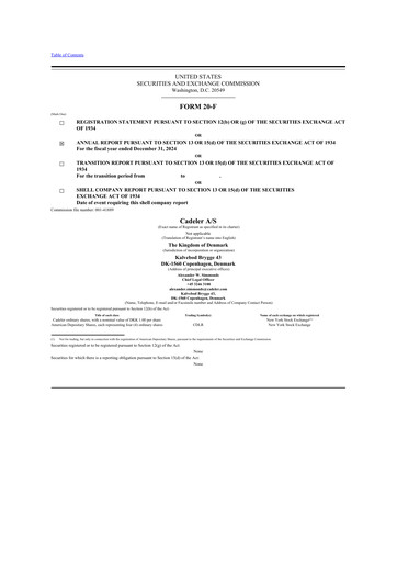 Thumbnail Cadeler A/S 20-F Annual Report 2024