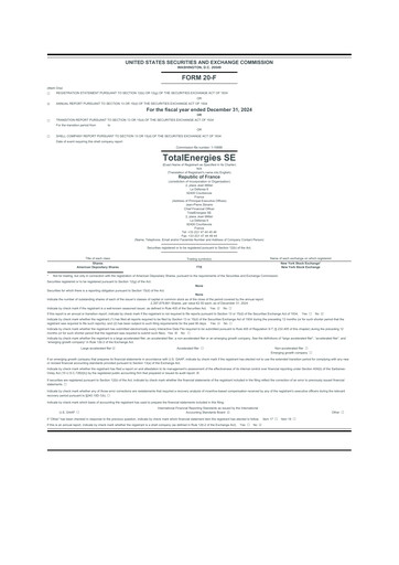 Thumbnail TotalEnergies 20-F Annual Report 2024