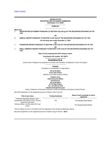 Vorschaubild Inventiva Pharma 20-F Jahresbericht 2024