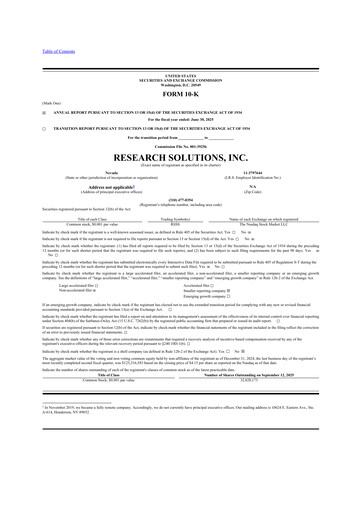 Thumbnail Research Solutions 10-K Annual Report 2025