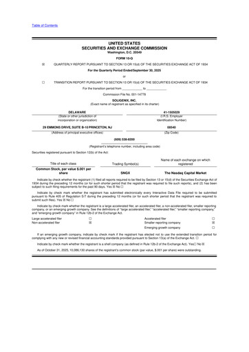 Thumbnail Soligenix 10-Q Quarterly Report FY2025 